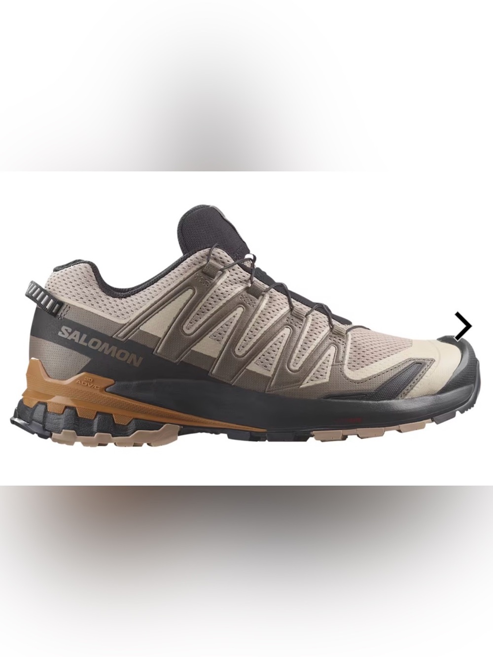 Salomon Neutral-Tone Trail Shoe in Beige, Black and Tan